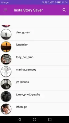 Insta Story Saver android App screenshot 0